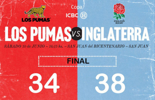 Argentina England Rugby FT Summer Tour T1 